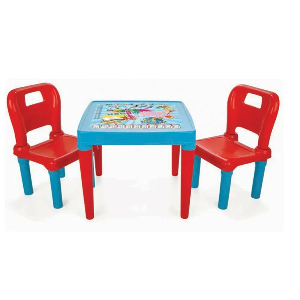 Pilsan Παιδικό Τραπεζάκι Με 2 Καρέκλες Hobby Study 03414 – Blue