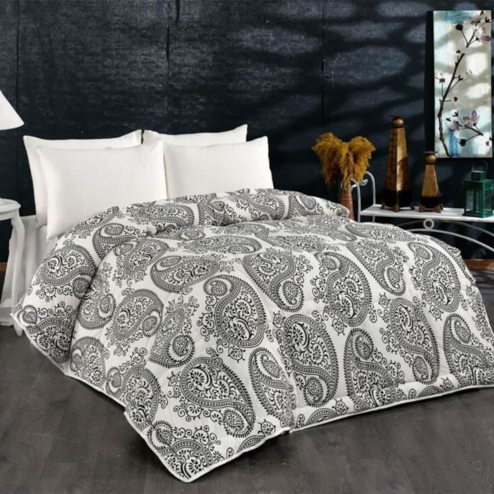 BELENAY Πάπλωμα μονό – polyester -155 Χ 215 Floral – BLACK ETHNIC